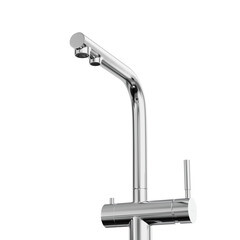 Смеситель для кухни Tokito Aisai хром с вытяжной лейкой с подключением к фильтру однорычажный (TOK-AIS-1021) - фото 2