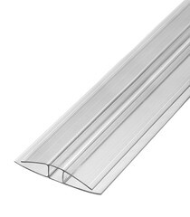 Профиль соединительный Н-образный для поликарбоната 4-6 мм 6 м - фото 1