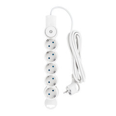 Сетевой фильтр Düwi 5 розеток 3 м 10 А 2,2 кВт белый (32576 5)