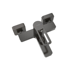 Смеситель для ванны Tokito Kobe графит однорычажный с коротким изливом с лейкой (TOK-KOB-1014) - фото 12