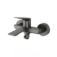 Смеситель для ванны Tokito Mitsuishi графит однорычажный с коротким изливом с лейкой (TOK-MIT-1014GM) - фото 14