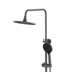 Душевая система Tokito Mitsuishi с верхним душем с лейкой с изливом графит (TOK-RAI-1017GM) - фото 13