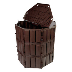 Компостер Павловская Заря Удачный 600 л с крышкой и дном - фото 6