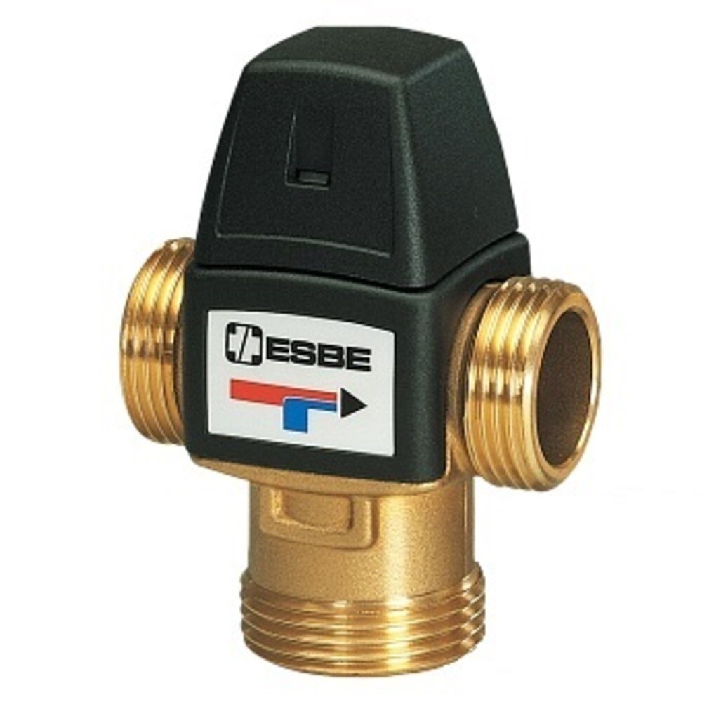 Клапан термостатический Elsen подмешивающий 3/4 НР(ш) для отопления и ГВС 20-43 °С KVs 1,5 (ETV01.3434)