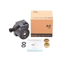 Циркуляционный насос для систем отопления Aquario AC 206-130 DN20 подъем 6 м 130 мм с гайками (5206) - фото 4