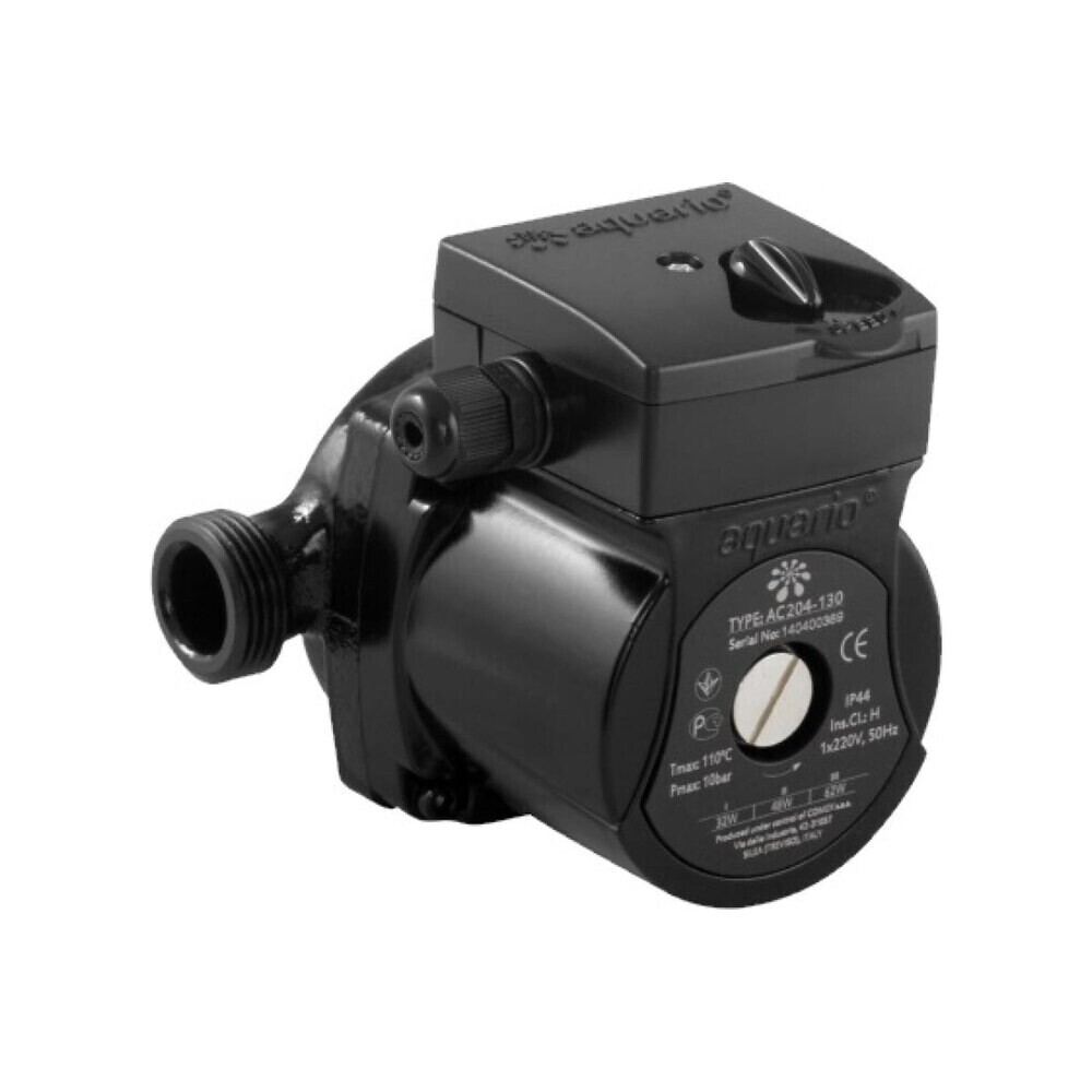 Изображение товара Циркуляционный насос Aquario AC 204-130 DN20 для отопления, IP44, 4 м подъема