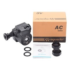 Циркуляционный насос для систем отопления Aquario AC 256-180 DN25 подъем 6 м 180 мм с гайками (5356) - фото 4