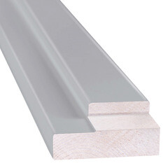 Изображение товара Коробка дверная 70х34х2070 мм (620 мм) финишпленка серая с петлями (2,5 шт.)