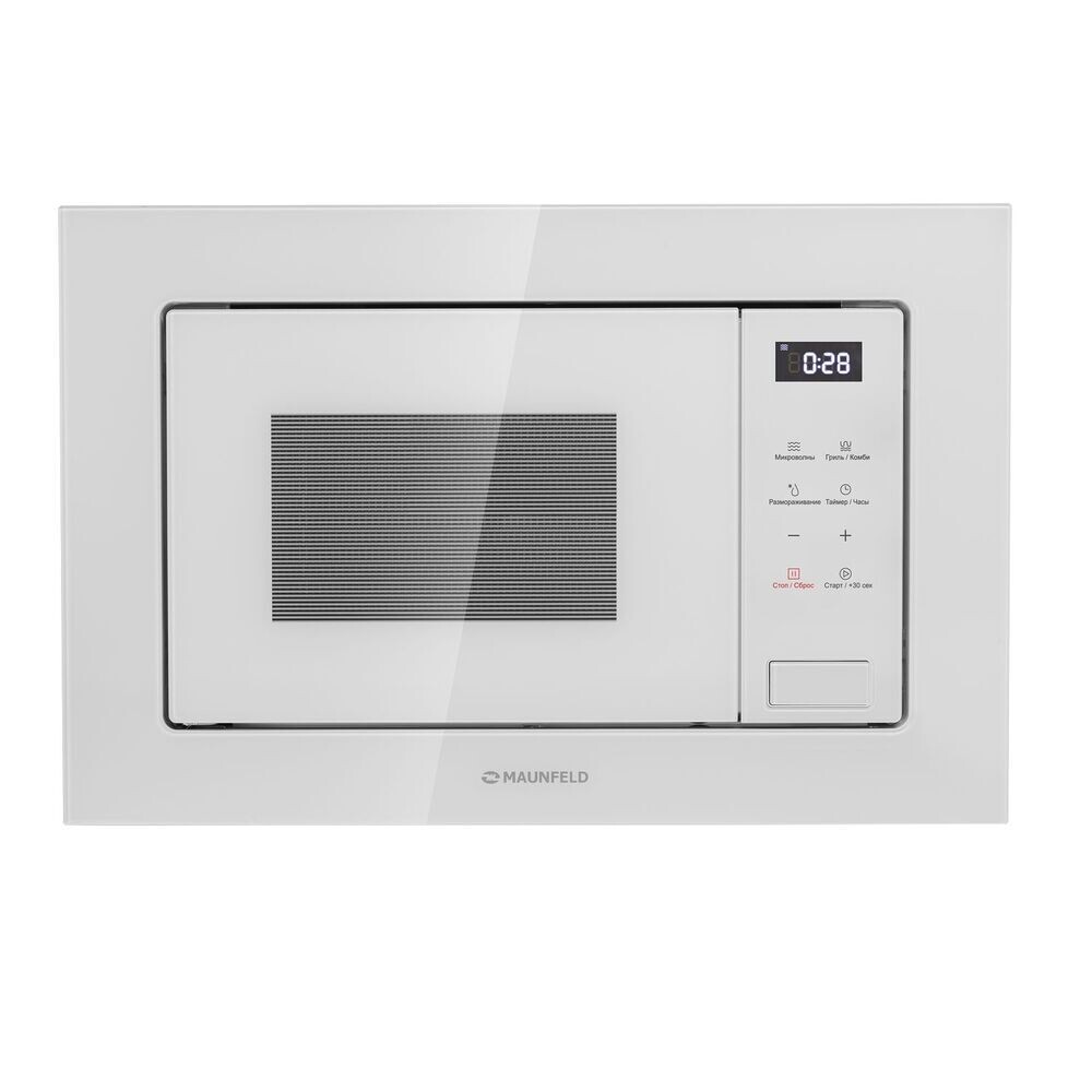 Изображение товара Микроволновая печь Maunfeld MBMO820SGW10 Встраиваемая белая 20 л 1270 Вт