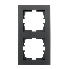 Рамка Lezard Vesna двухместная черный бархат (742-4200-152) - фото 1