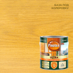 Изображение товара Антисептик Pinotex Ultra декоративный для дерева бесцветный основа ЕС 2,5 л