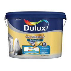Краска фасадная Dulux/Luxium Weathershield Extraflex эластичная акриловая база BW белая 9 л - фото 1