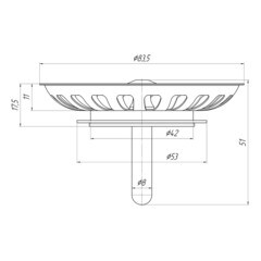 Сетка для выпуска d115 мм АНИ пласт (M305) - фото 3