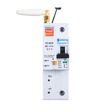 Умный автоматический выключатель Sibling Smart Home Powerswitch-A20 1P 3 кА на DIN-рейку