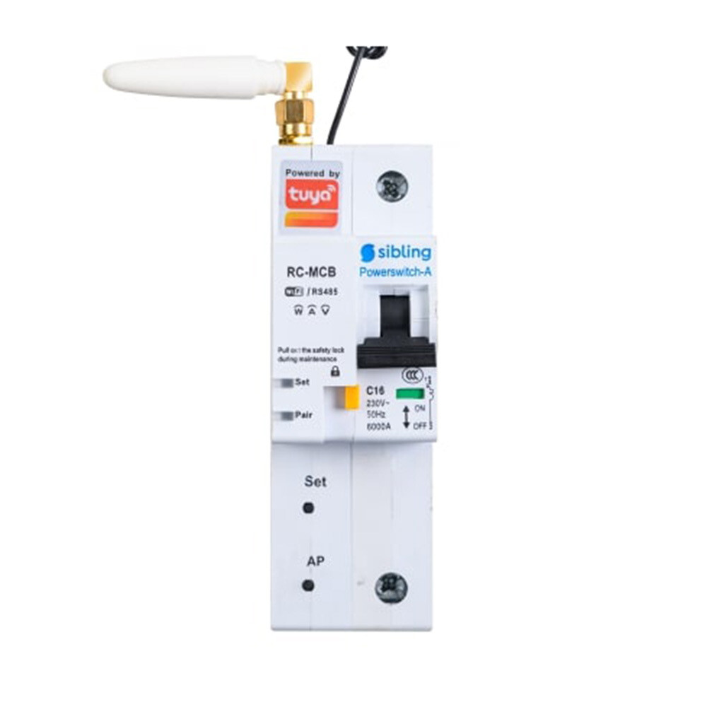 Изображение товара Умный автоматический выключатель Sibling Powerswitch-A25 1P Wi-Fi 25 А 5500 Вт