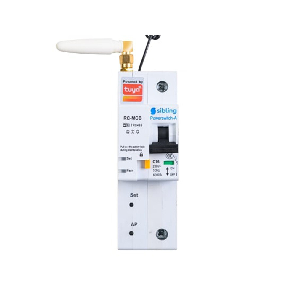 Изображение товара Умный автоматический выключатель Sibling Smart Home Powerswitch-A32 1P 3 кА на DIN-рейку