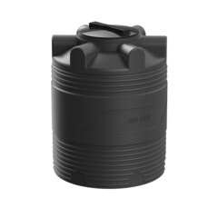 Изображение товара Емкость Polimer Group V-300 300 л пластиковая с крышкой черная
