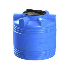 Изображение товара Емкость Polimer Group V-200 200 л пластиковая с крышкой синяя