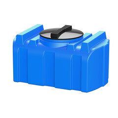 Изображение товара Бак для жидкостей Polimer Group R 100 100 л пластиковый с крышкой синий