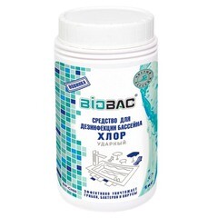 Изображение товара Средство для дезинфекции бассейнов Biobac Хлор ударный 1 кг