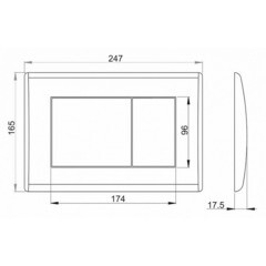Клавиша смыва для инсталляций Alcadrain M27 хром глянцевый (549254) - фото 5