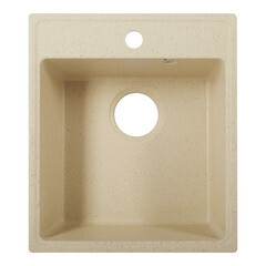 Мойка для кухни Ulgran Practik 43х49х20 см врезная искусственный камень слоновая кость - фото 5