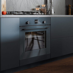 Духовой шкаф электрический встраиваемый Lex EDM 076 GR 595 мм серый - фото 3