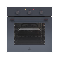 Духовой шкаф электрический встраиваемый Lex EDM 075 GR 595 мм серый - фото 1