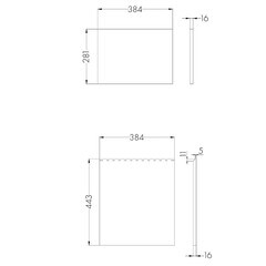 Фасад тумбы под раковину Aquaton Лондри 40 см белый (1A274901LH010) - фото 2