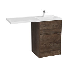 Фасад тумбы под раковину Aquaton Лондри 60 см дуб кантри (1A274801LHDY0) - фото 3