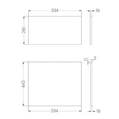 Фасад тумбы под раковину Aquaton Лондри 60 см белый (1A274801LH010) - фото 2