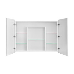 Зеркальный шкаф Aquaton Лондри 100х75х13 см белый - фото 6