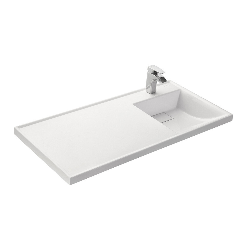 Изображение товара Раковина для тумбы Aquaton Лондри 105 см правая с глянцевой поверхностью