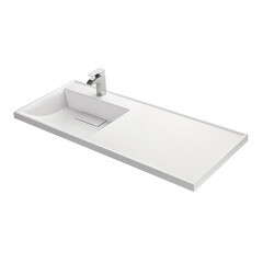 Раковина для тумбы Aquaton Лондри 120 см левая (1A72843KLH01L) - фото 1