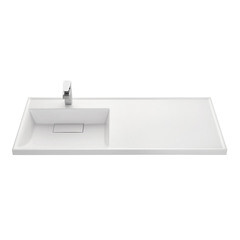 Раковина для тумбы Aquaton Лондри 120 см левая (1A72843KLH01L) - фото 4