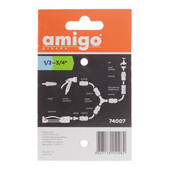 Муфта 1/2 х 3/4 для шланга Amigo (74007) - фото 3