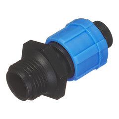 Коннектор 1/2 для капельной трубки 16 мм Профитт пластиковый (1681483) - фото 1