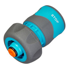 Коннектор 3/4 для шланга Plantic Light полипропиленовый с аквастопом (39368-01) - фото 1