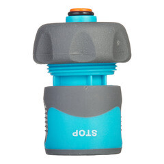 Коннектор 3/4 для шланга Plantic Light полипропиленовый с аквастопом (39368-01) - фото 5