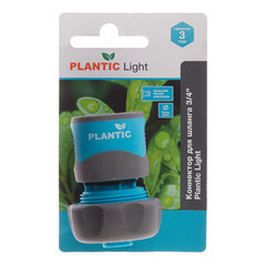 Коннектор 3/4 для шланга Plantic Light полипропиленовый (39371-01) - фото 4