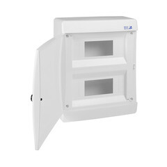 Щит распределительный навесной КЭАЗ OptiBox ЩРН пластиковый IP41 290х236х102,9 мм 18 модулей непрозрачная дверь - фото 5