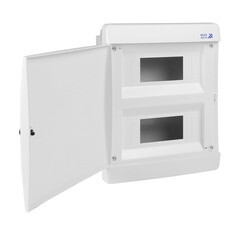 Щит распределительный встраиваемый КЭАЗ OptiBox ЩРВ пластиковый IP41 290х236х102,9 мм 18 модулей непрозрачная дверь - фото 2