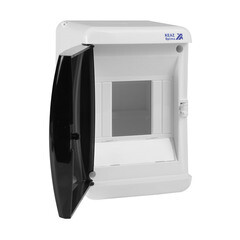 Щит распределительный навесной КЭАЗ OptiBox ЩРН пластиковый IP41 140х96х93 мм 4 модуля белый - фото 6