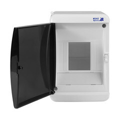 Щит распределительный навесной КЭАЗ OptiBox ЩРН пластиковый IP41 140х96х93 мм 4 модуля белый - фото 5