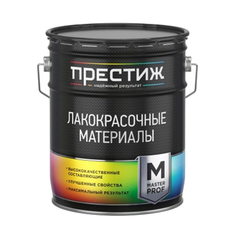 Изображение товара Эмаль для бетонных полов Престиж Master Prof серого цвета 10 кг высокая стойкость