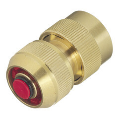 Коннектор 1/2 для шланга MasterProf латунный с аквастопом (ДС.070678) - фото 1