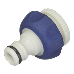 Штуцер 1/2-3/4 для подключения шланга с краном Green Apple внутренняя резьба пластиковый (Б0003114) - фото 1