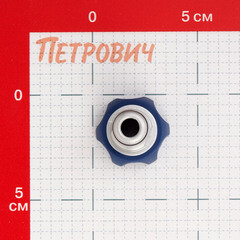 Штуцер 1/2 для подключения шланга с краном Green Apple внутренняя резьба алюминиевый (Б0003111) - фото 3
