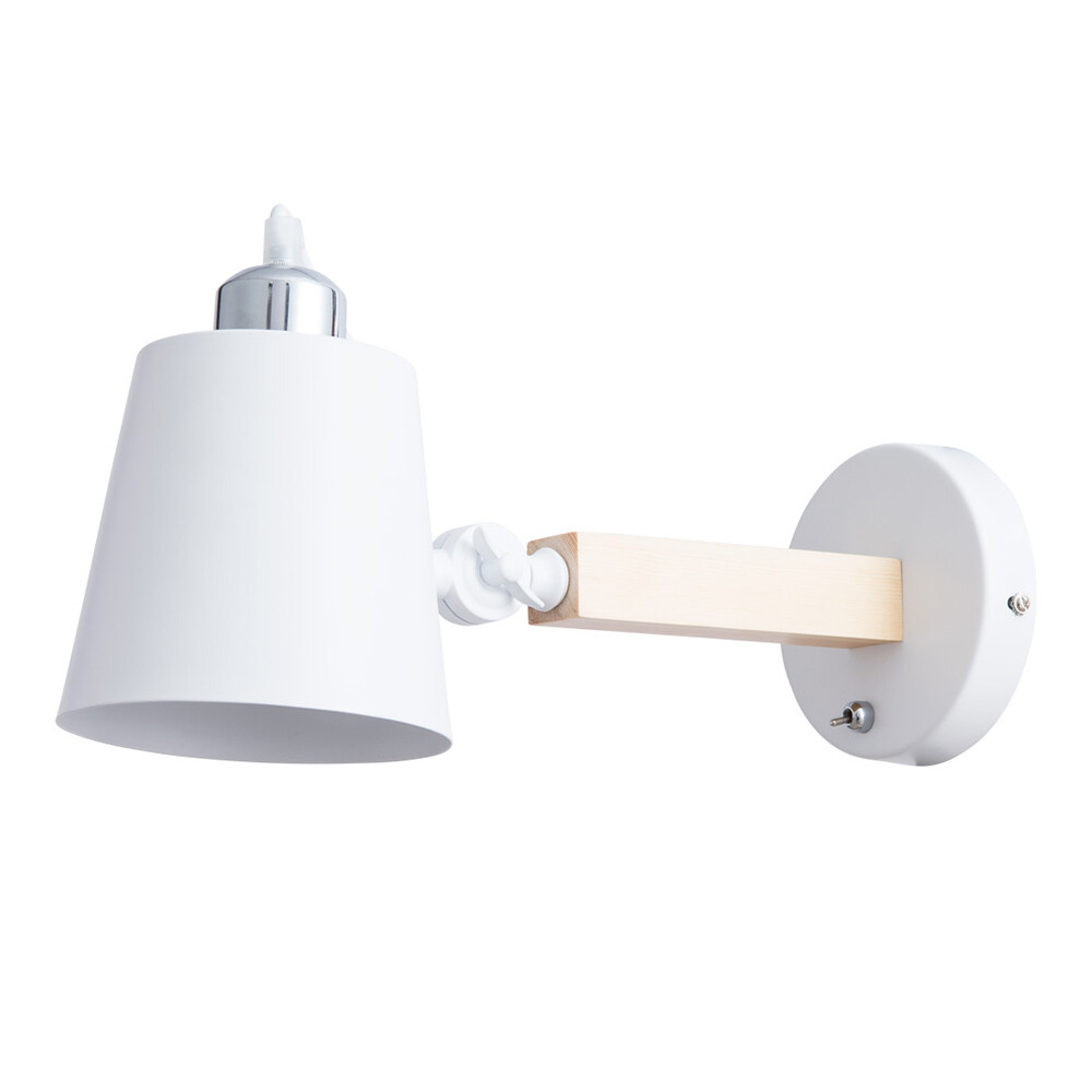 Изображение товара Бра Arte Lamp Oscar E27 40 Вт белое настенное освещение IP20