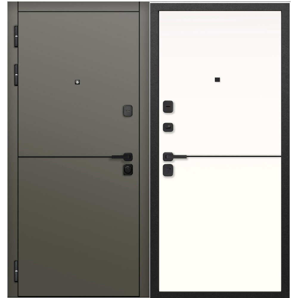 Изображение товара Входная дверь Ferroni 9СМ Молдинг левая сатин коричневый 860х2050 мм